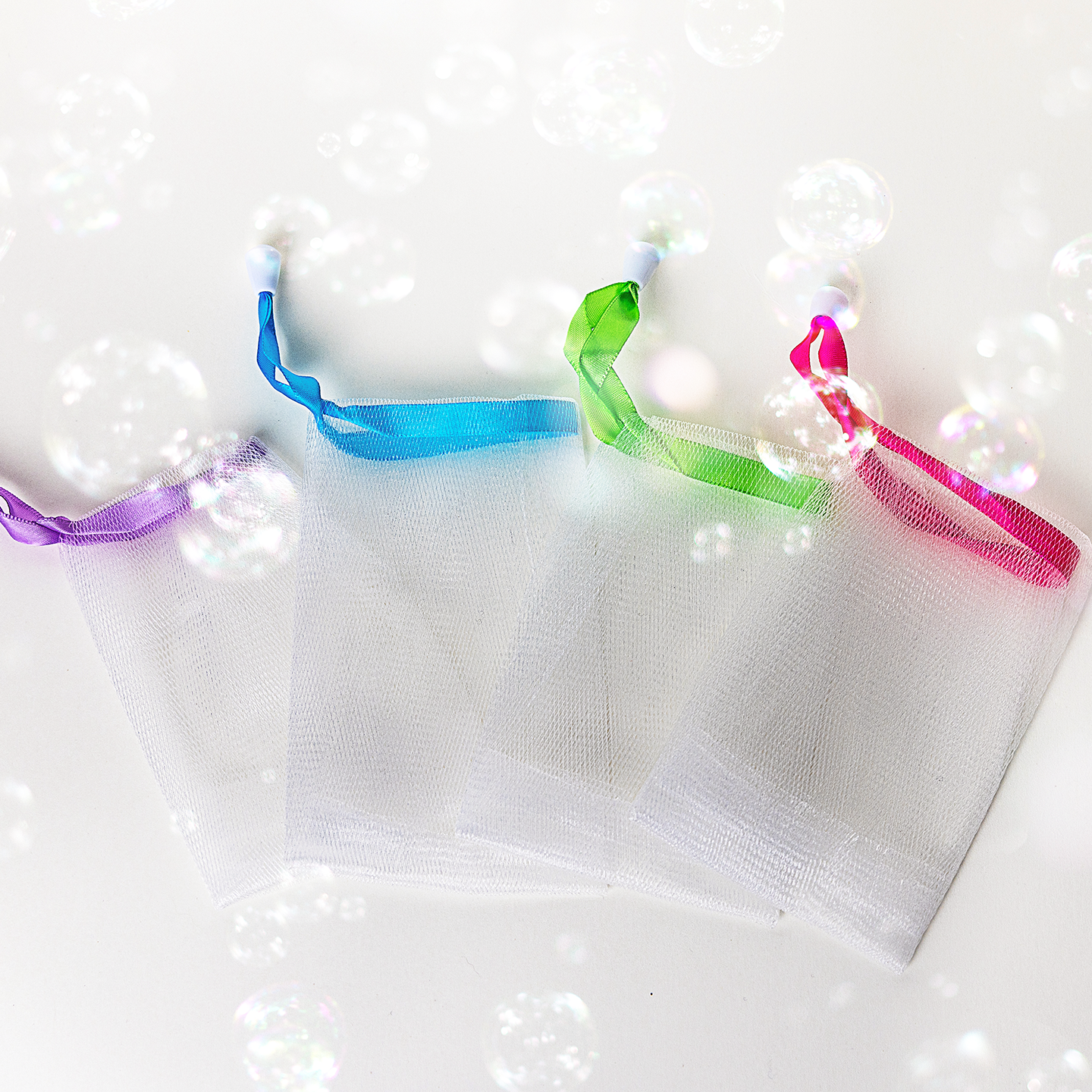 Mesh Soap Bag - Set of 4