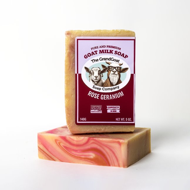 Rose Geranium Goat Milk Soap – The GrandGoat Soap Company